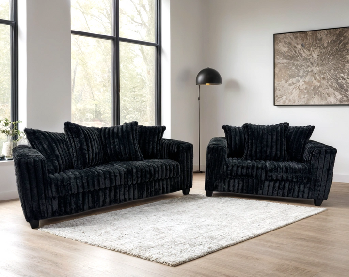 510 Black - Sofa &amp; Loveseat Set (ETA: 8/26)