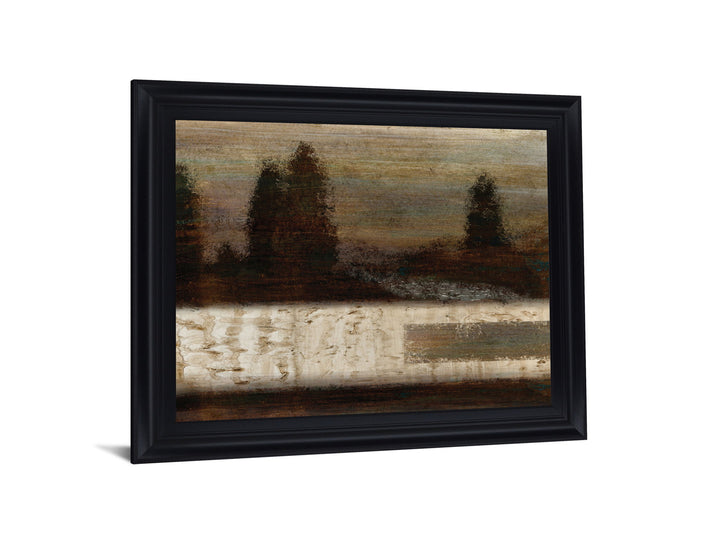 Shadowed Pinescape - 28" x 34" Framed Wall Art