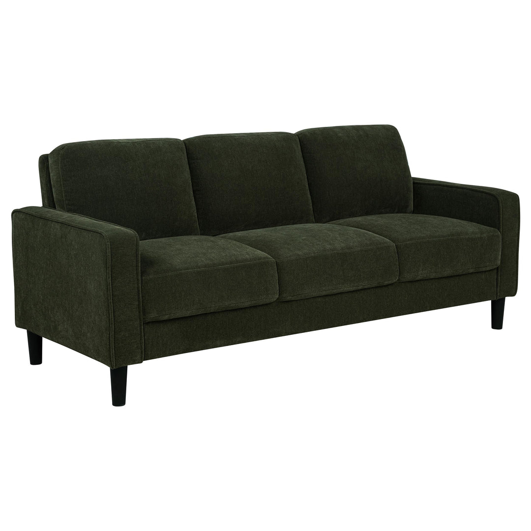 Ruth 3-piece Fabric Upholstered Track Arm Sofa Matcha Green
