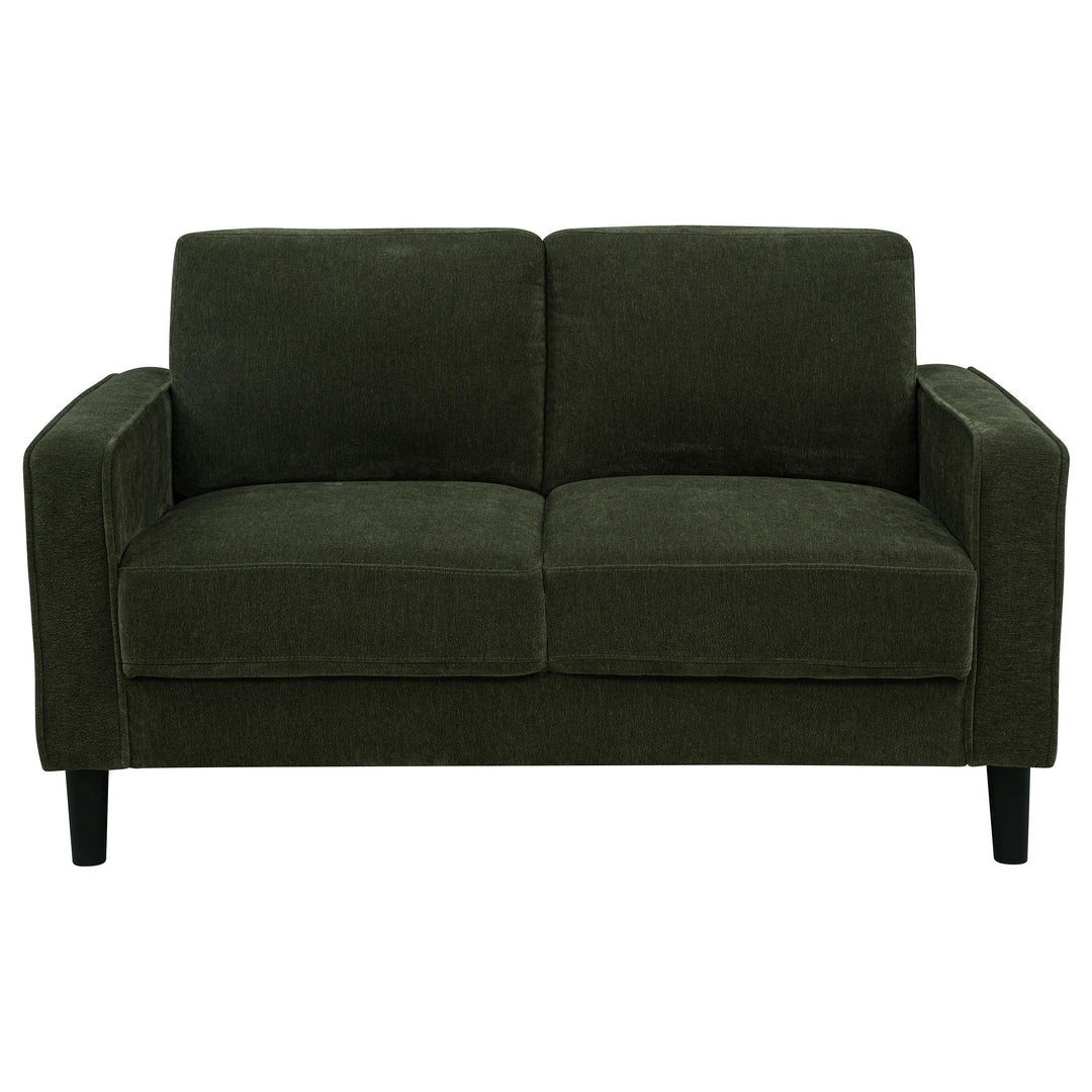 Ruth 3-piece Fabric Upholstered Track Arm Sofa Matcha Green