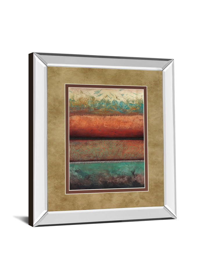 Excitement By Laurie Fields - Mirror Framed Print Wall Art - Light Brown