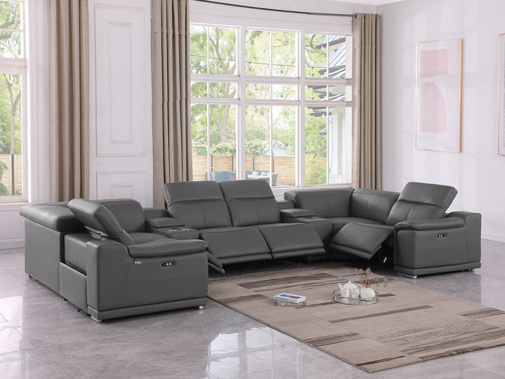 9762 - 8-Piece U-Shaped Sectional Sofa With 4 Power Recliner