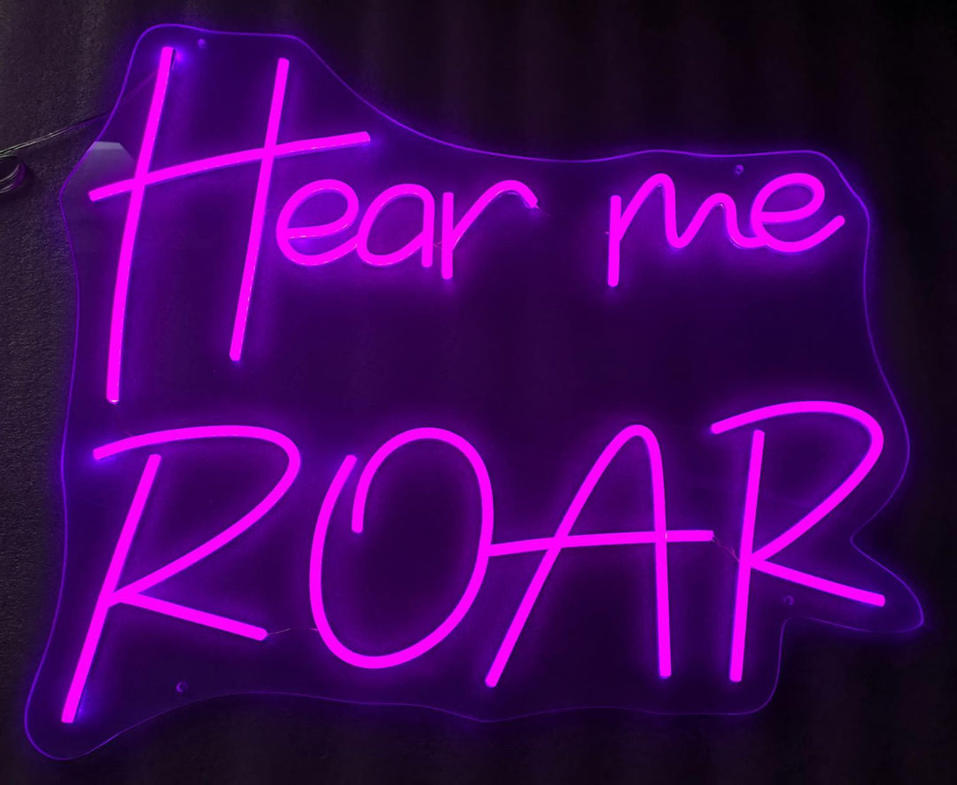 Neon Hear Me Roar - Purple