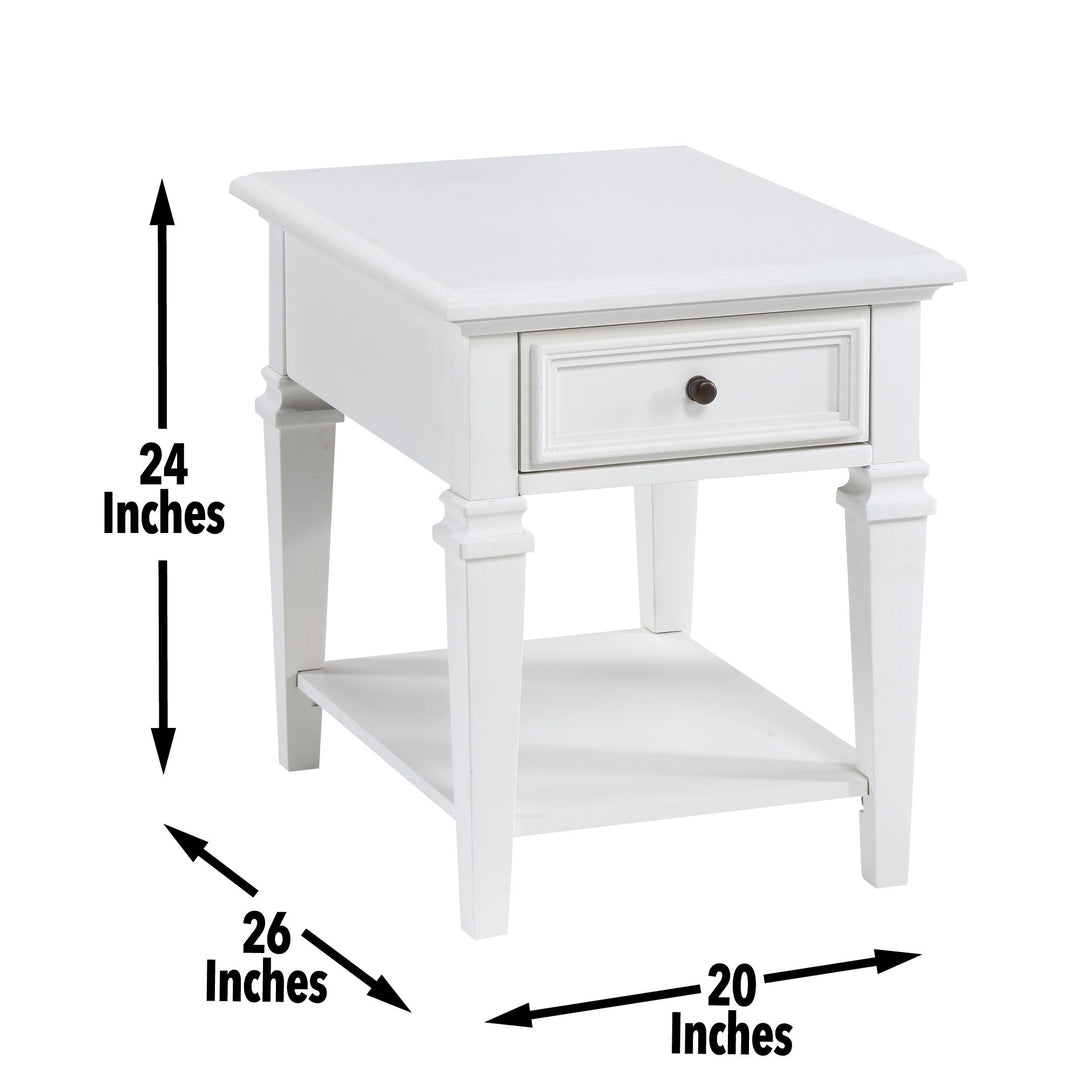 Charlestown - End Table - White