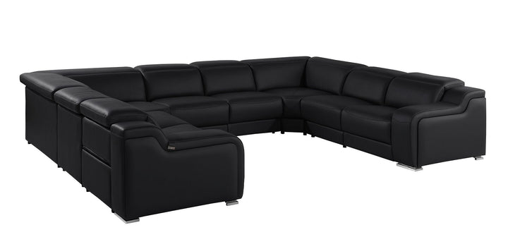 1116 - 8-Piece U-Shaped Sectional Sofa In With 4 Power Recliners &amp; Power Headrest