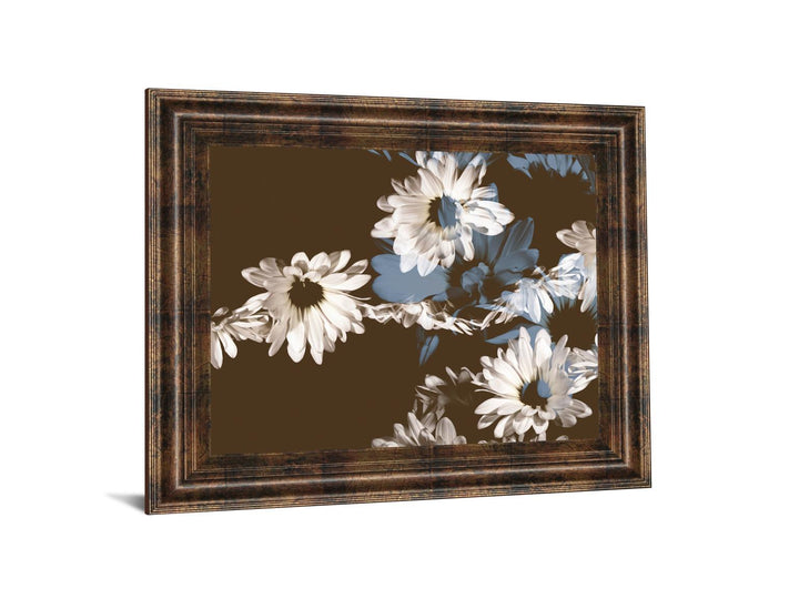 Chocolate Bloom Il By A. Project Framed Print Wall Art - Dark Brown