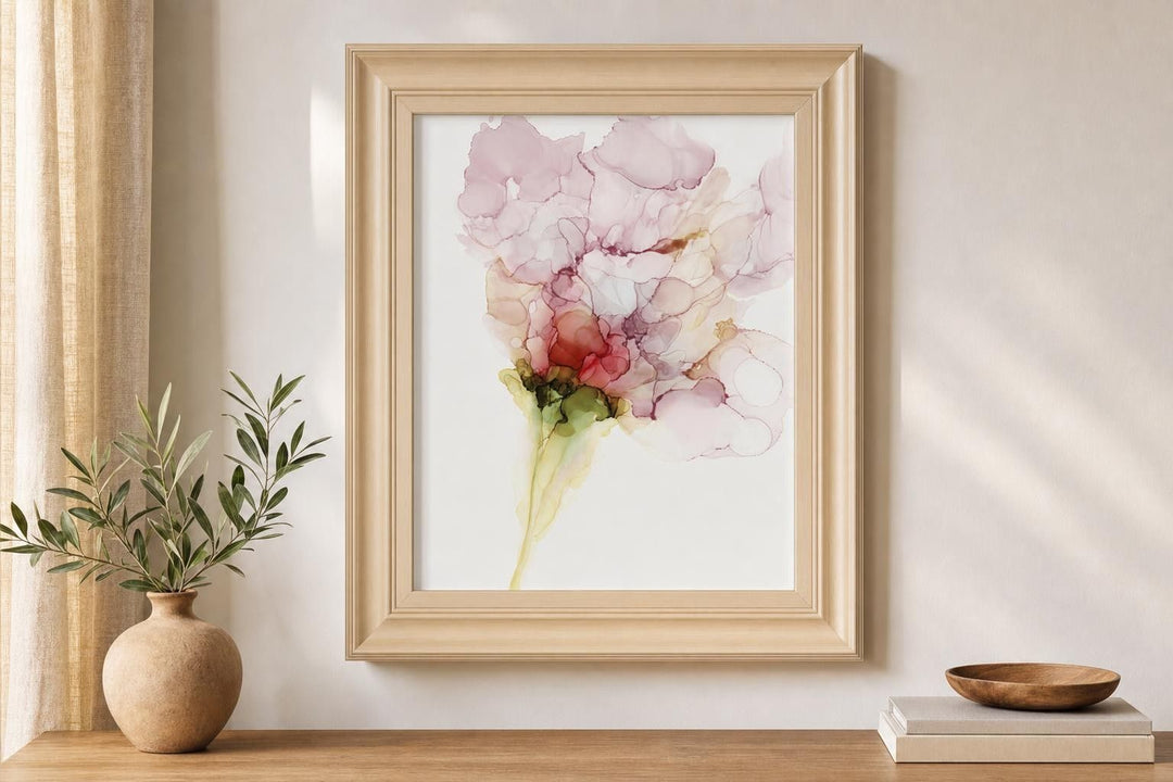 22x26 Flower Passion I By Jennifer Goldberger - Pink
