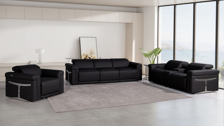 1126 - 7-Piece Modular Power Reclining Sofa, Loveseat & Chair Set In With 6 Power Recliners & Power Headrests