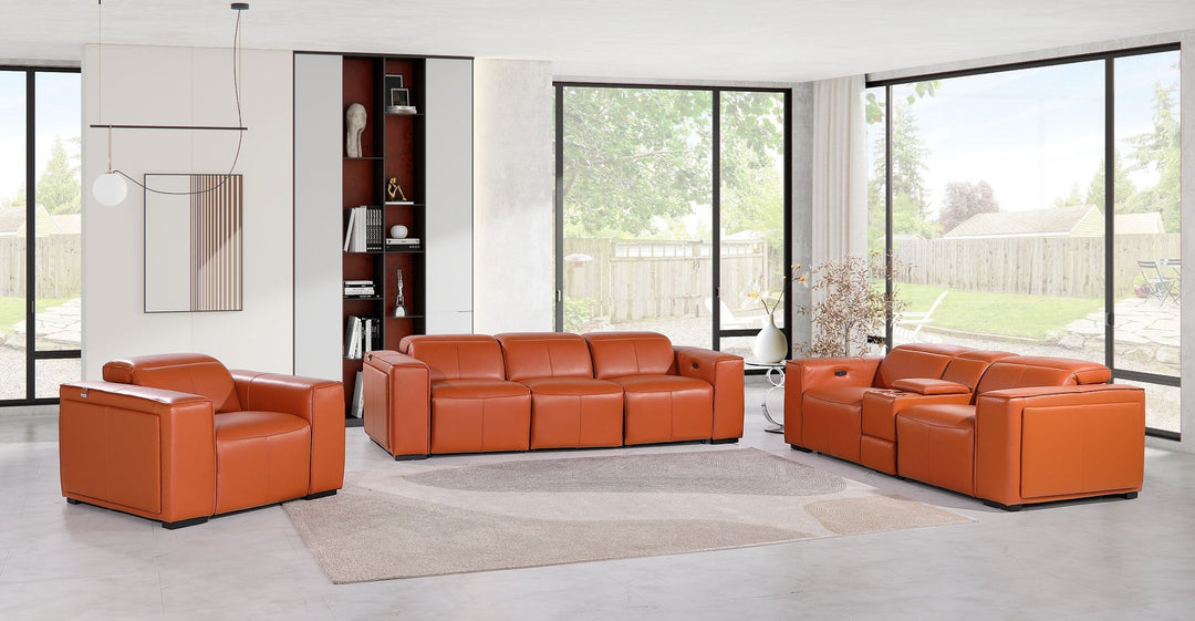 1224 - 7-Piece Modular Power Reclining Sofa, Loveseat & Chair Set In With 6 Power Recliners & Power Headrests