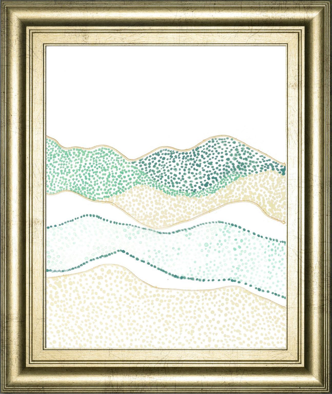 22x26 Terra Dots II By Vanna Lam - Green