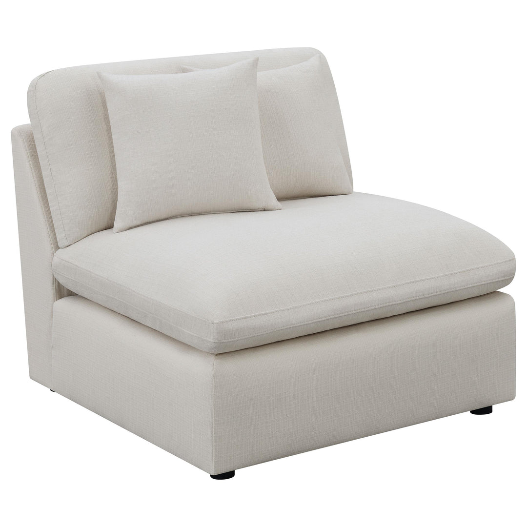 Hobson 4-piece Upholstered Modular Sectional Sofa Ivory