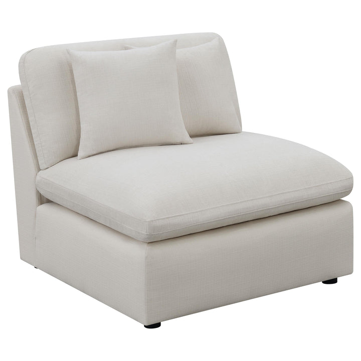 Hobson 4-piece Upholstered Modular Sectional Sofa Ivory