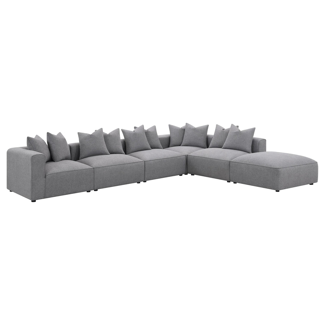 Jennifer Upholstered Corner Chair Grey