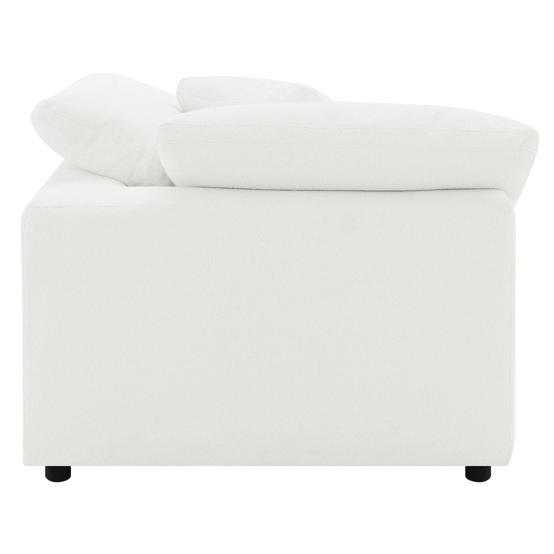 Raleigh Boucle Upholstered Corner Chair Ivory