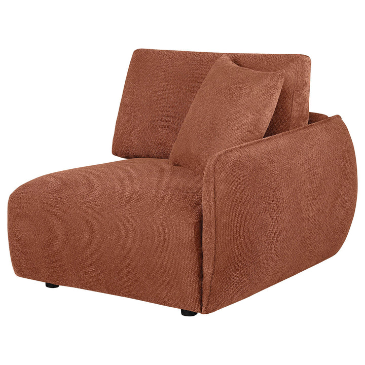 Elysia Chenille Upholstered Modular RAF Chair Coral