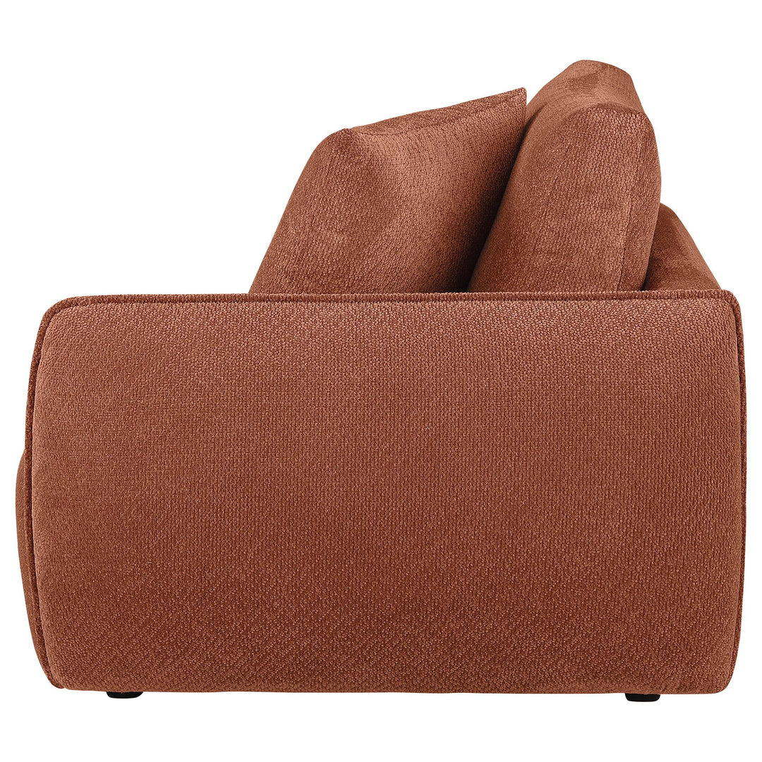 Elysia Chenille Upholstered Modular RAF Chair Coral