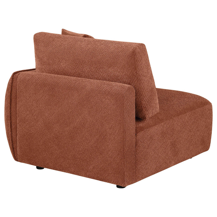 Elysia Chenille Upholstered Modular RAF Chair Coral