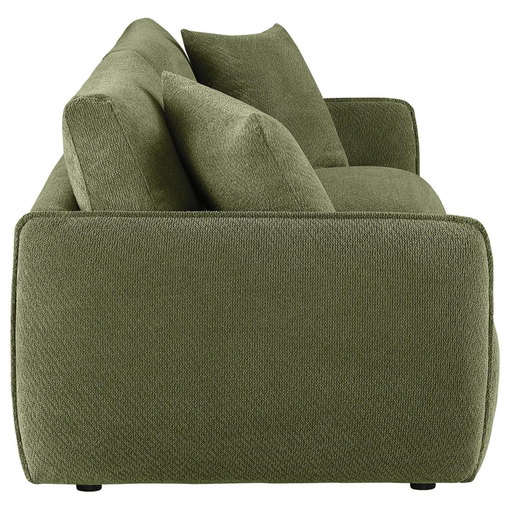 Elysia Chenille Upholstered Modular Lounge Loveseat Green