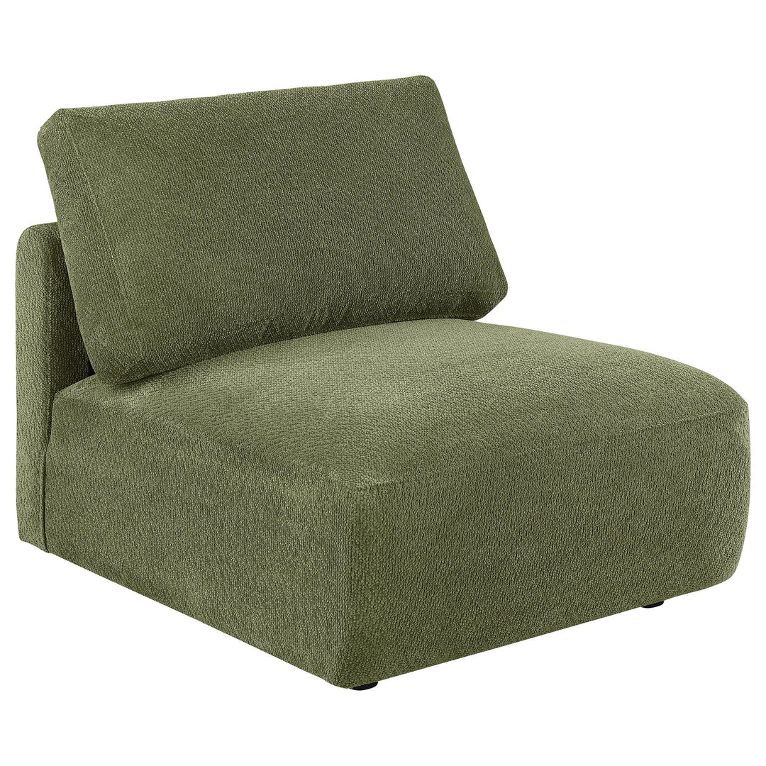 Elysia 5-piece Chenille Upholstered Modular Sectional Sofa Green
