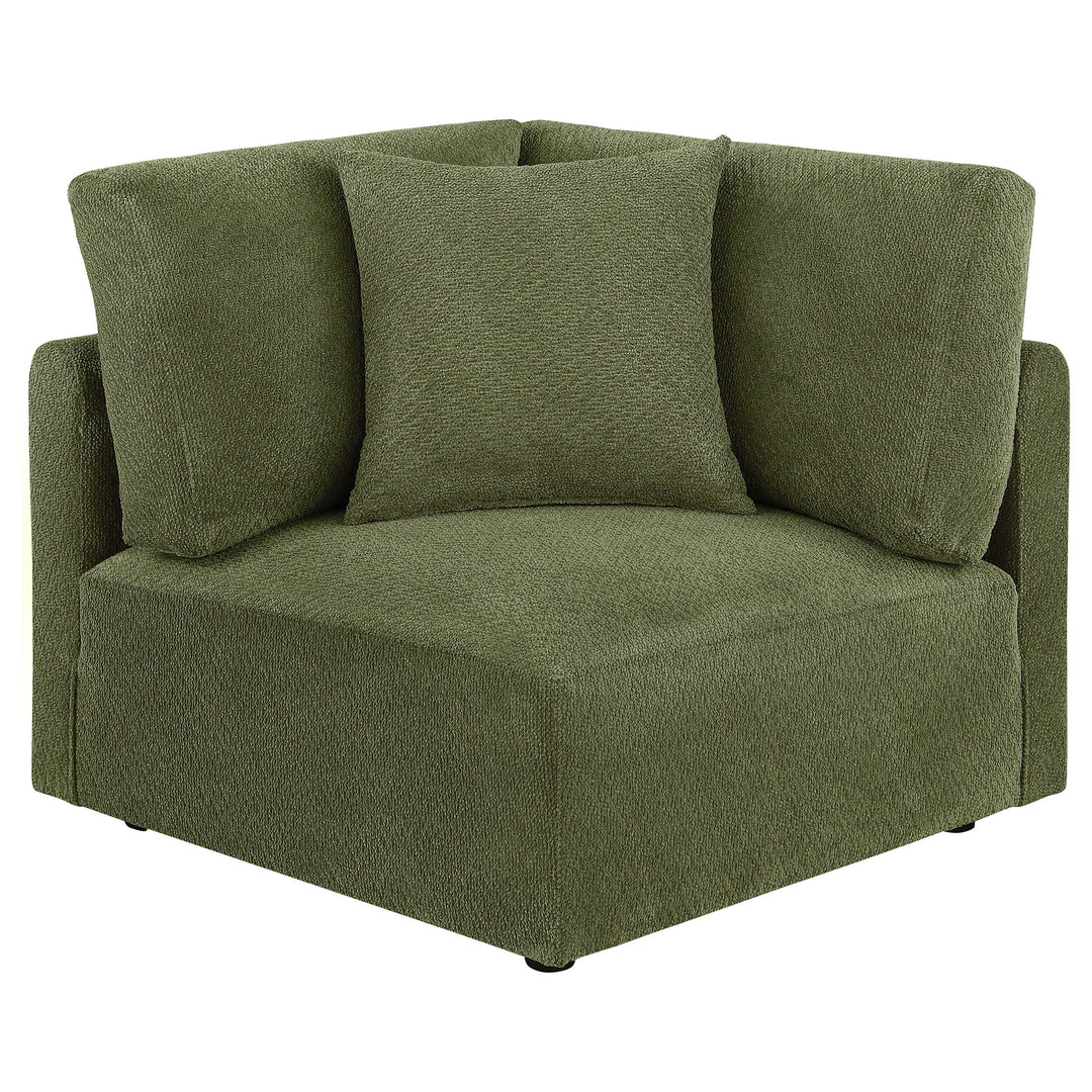 Elysia 6-piece Chenille Upholstered Modular Sectional Sofa Green