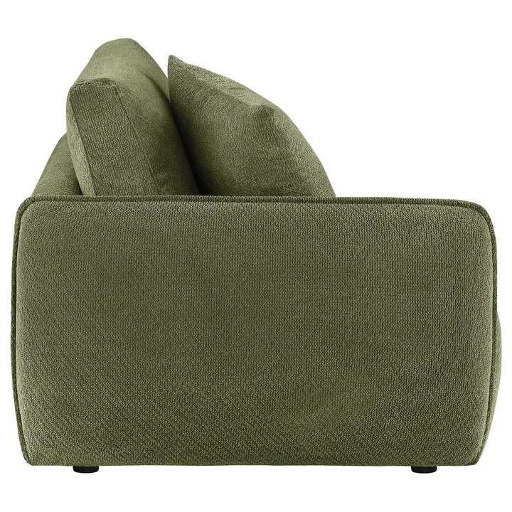 Elysia Chenille Upholstered Modular LAF Chair Green