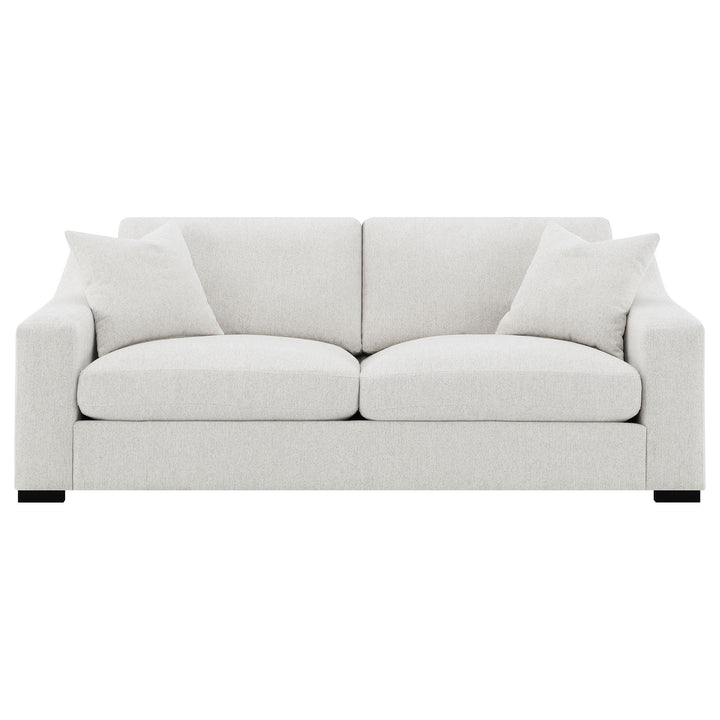 Ashlyn Fabric Upholstered Track Arm Sofa Sand