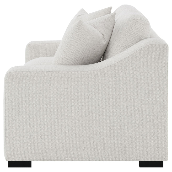 Ashlyn Fabric Upholstered Track Arm Loveseat Sand