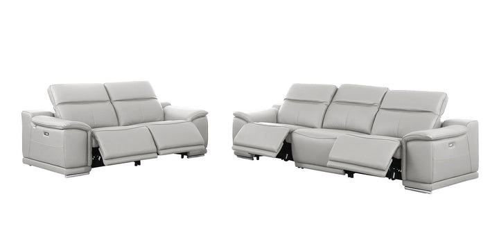 9762 - 5-Piece Modular Power Reclining Sofa And Loveseat Set With 5 Power Recliners In