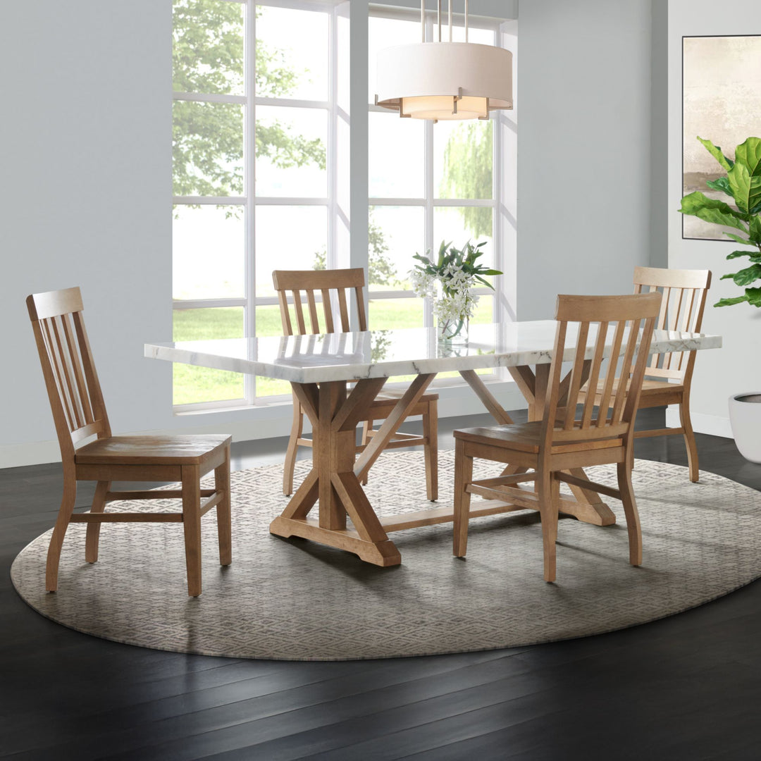 Lakeview - 5 Piece Rectangular Dining Set (Table &amp; Four Chairs) - White