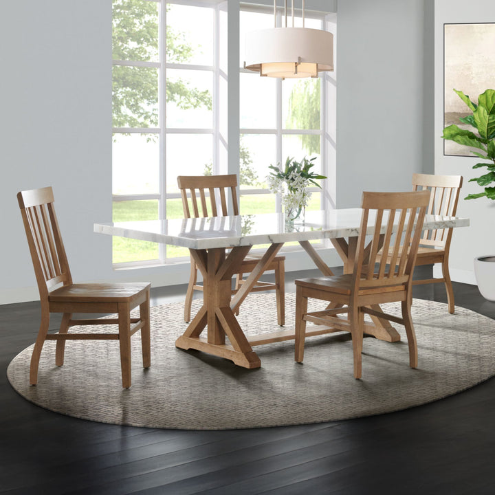Lakeview - 5 Piece Rectangular Dining Set (Table &amp; Four Chairs) - White