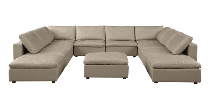 1100 - Top-Grain Italian Leather 11-Piece Sectional With Chaise