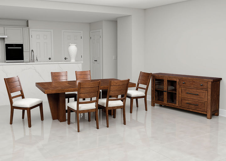 Kristiland - Dining Extension Table - Warm Brown