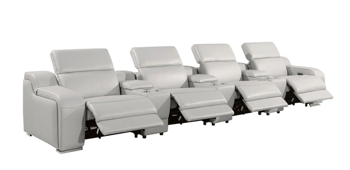 1116 - 7-Piece Modular Power Reclining Sofa In With 4 Power Recliners &amp; Power Headrests