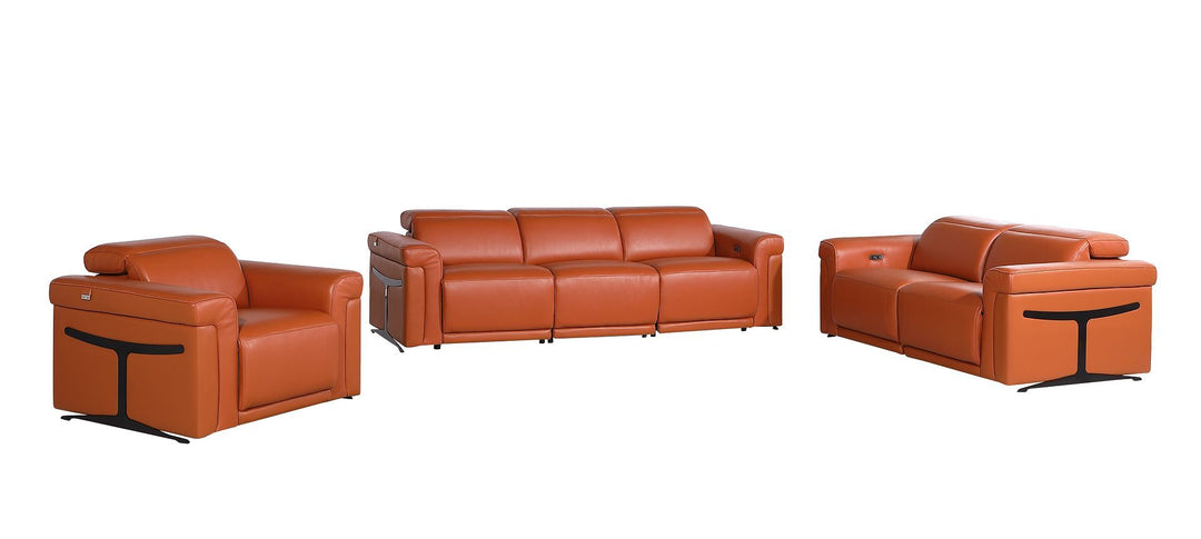 1126 - 6-Piece Modular Power Reclining Sofa, Loveseat &amp; Chair Set In With 5 Power Recliners &amp; Power Headrests