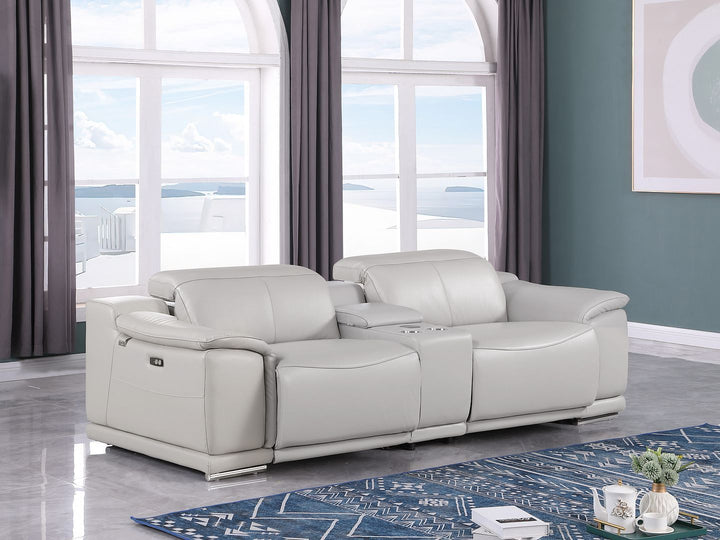 9762 - 3-Piece Modular Power Reclining Console Loveseat With 2 Power Recliners In