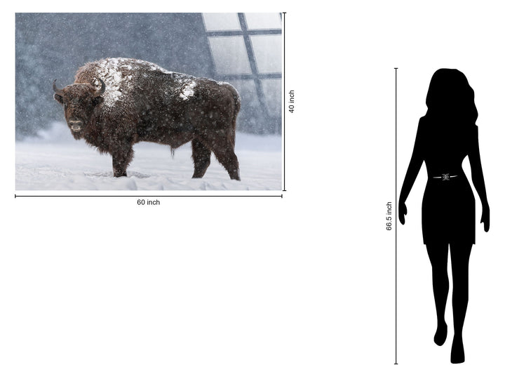 "Winter Majesty" Tempered Glass - Blue / White / Brown