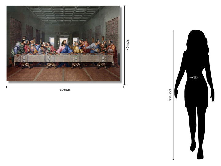 Temp Glass With Foil - Last Supper (Ethnic) - Light Brown