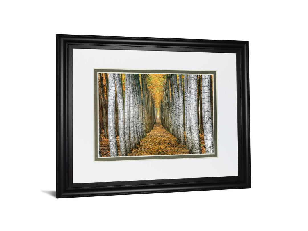 Tree Farm By Cahill - Framed Print Wall Art - Yellow