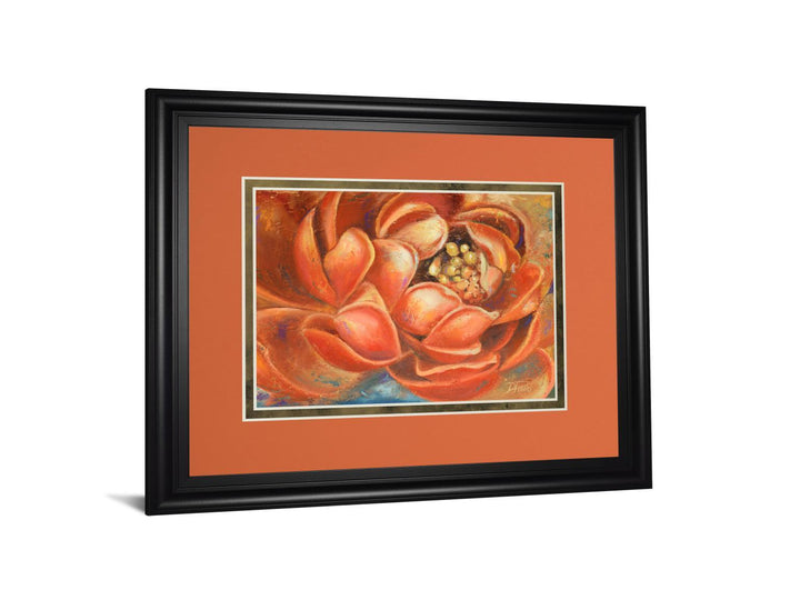 Red Lotus I By Patricia Pinto - Framed Print Wall Art - Red