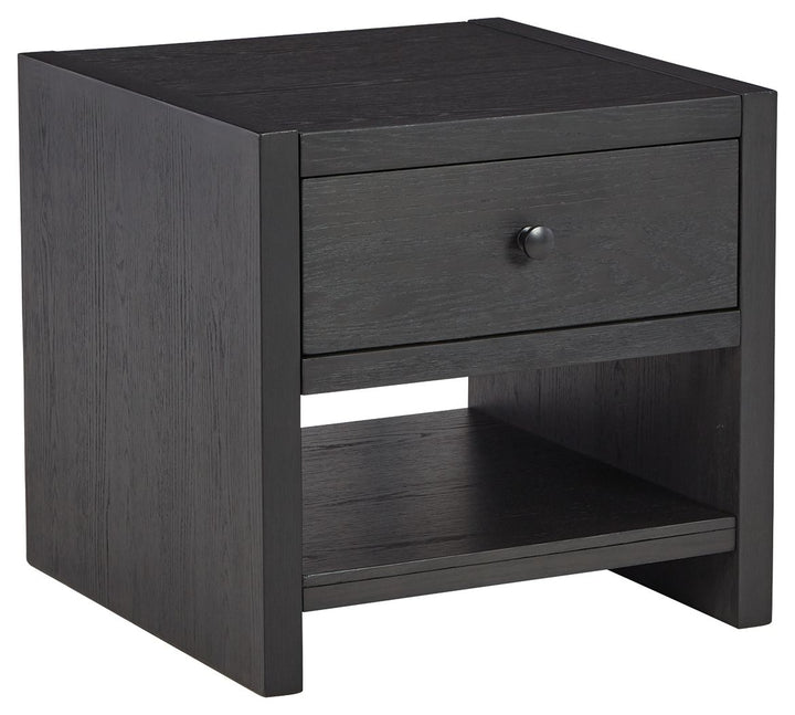 Foyland - Black - Square End Table