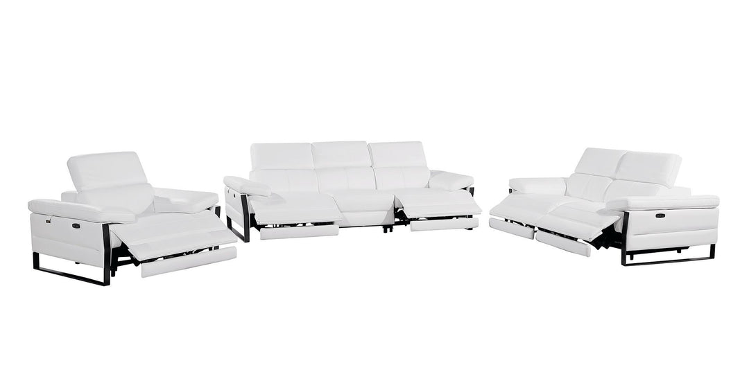 1246 - Modular Power Dual Reclining Sofa, Loveseat, And Chair Set With Power Headrests