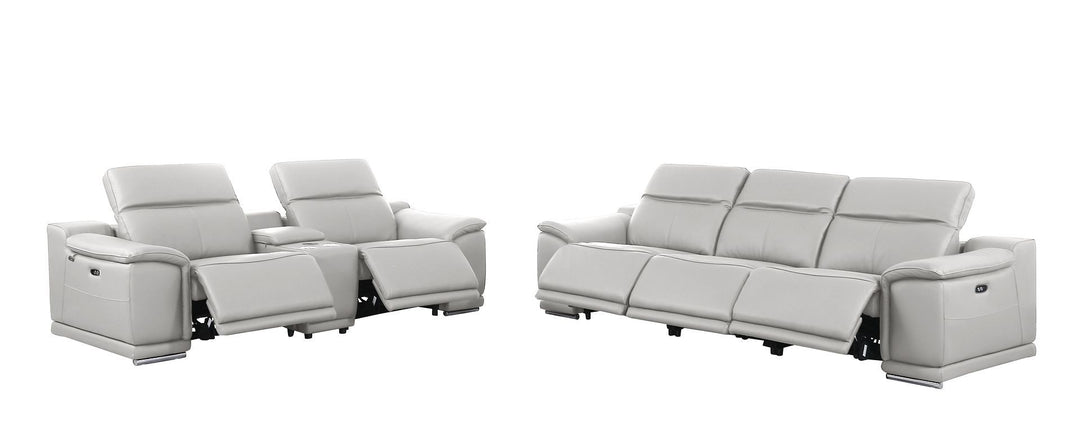 9762 - 6-Piece Modular Power Reclining Sofa And Console Loveseat Set With 5 Power Recliners In