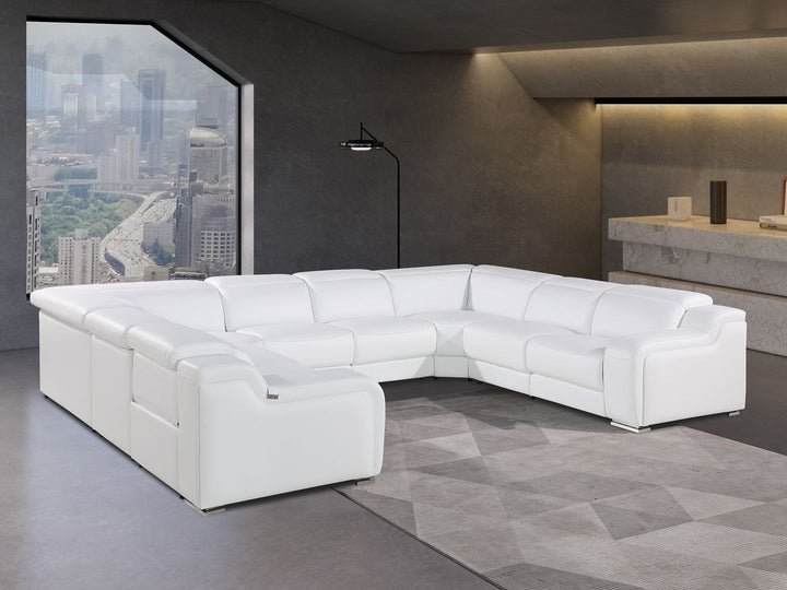 1116 - 8-Piece U-Shaped Sectional Sofa In With 4 Power Recliners & Power Headrests