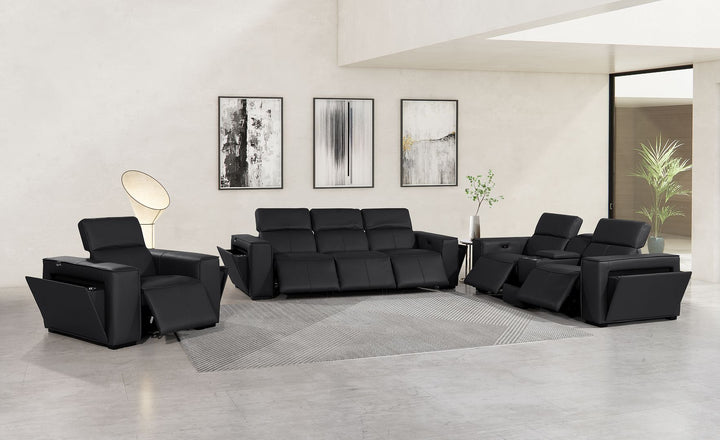 1224 - 7-Piece Modular Power Reclining Sofa, Loveseat &amp; Chair Set In With 6 Power Recliners &amp; Power Headrests