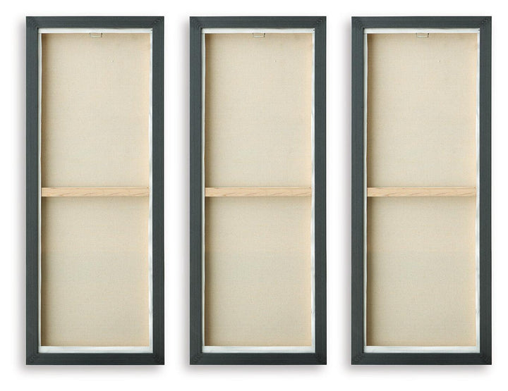 Larrondale - Wall Art Set (Set of 3) - Black / Gray / Brown