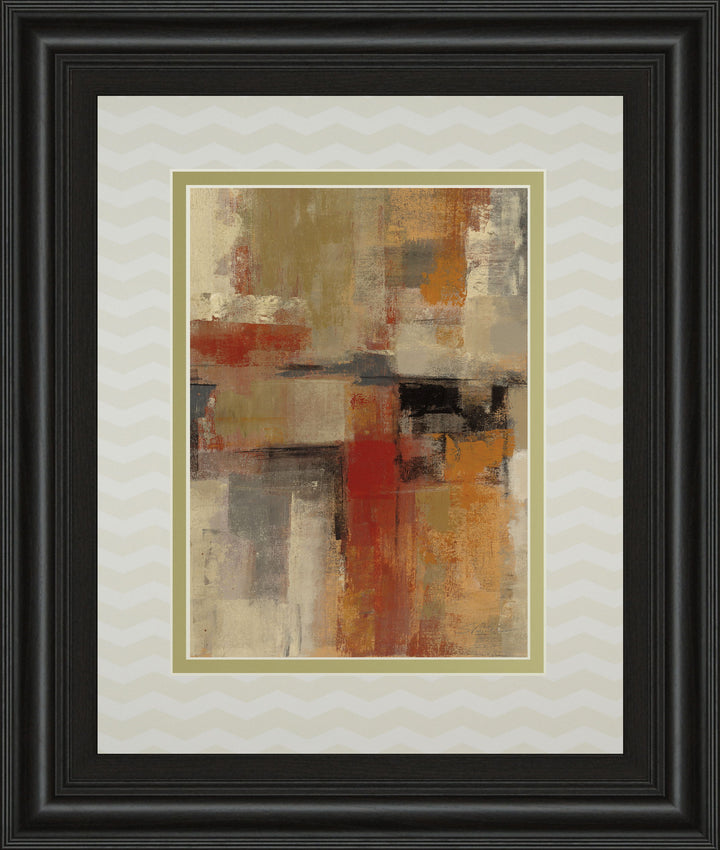 Intersection Crop I By Sylvia Vassileva - Framed Print Wall Art - Red