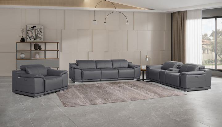 9762 - 7-Piece Modular Power Reclining Sofa, Loveseat And Chair Set With 6 Power Recliners In