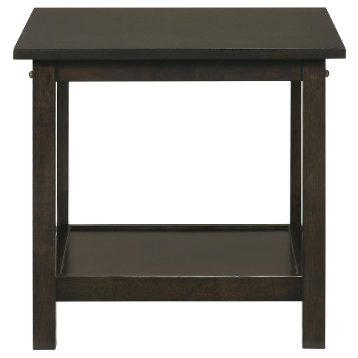 Rachelle 3-piece Rectangular Coffee Table Set Deep Merlot