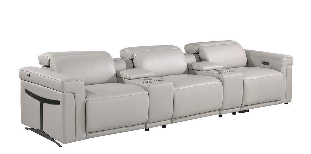 1126 - 5-Piece Modular Power Reclining Sofa In With 3 Power Recliners &amp; Power Headrests