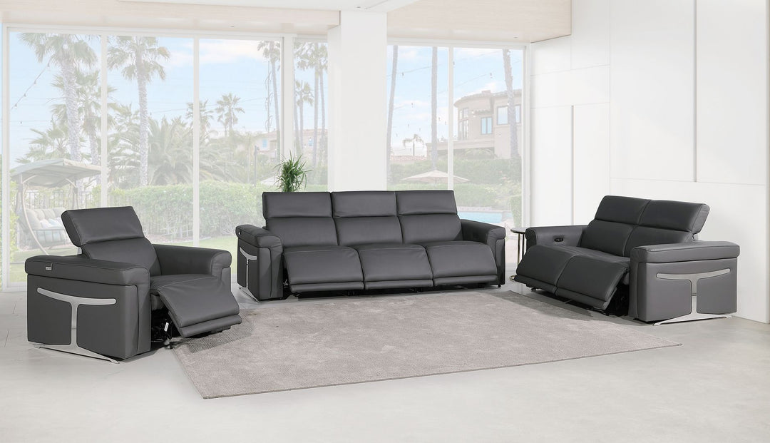 1126 - 6-Piece Modular Power Reclining Sofa, Loveseat &amp; Chair Set In With 6 Power Recliners &amp; Power Headrests